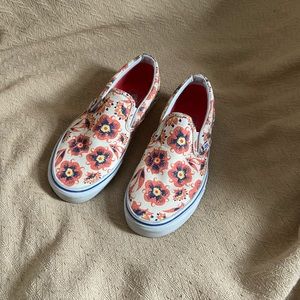 Vans Slip On Women’s Shoes with Flowers